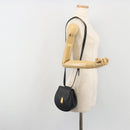 BOTTEGA VENETA Shoulder Bag Leather Black Gold Auth bs36297V-20