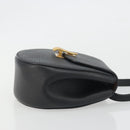BOTTEGA VENETA Shoulder Bag Leather Black Gold Auth bs36297V-3