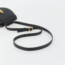 BOTTEGA VENETA Shoulder Bag Leather Black Gold Auth bs36297V-7