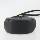 BOTTEGA VENETA Shoulder Bag Leather Black Gold Auth bs36297V-5
