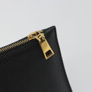 VERSACE Clutch Bag Leather Black Gold Auth bs36298A-9