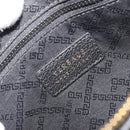 VERSACE Clutch Bag Leather Black Gold Auth bs36298A-10