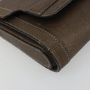 CELINE Shoulder Bag Leather Brown Gold Auth bs36300-11