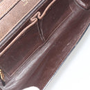 CELINE Shoulder Bag Leather Brown Gold Auth bs36300-18