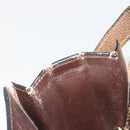 CELINE Shoulder Bag Leather Brown Gold Auth bs36300-21