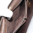 CELINE Shoulder Bag Leather Brown Gold Auth bs36300-23