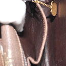 CELINE Shoulder Bag Leather Brown Gold Auth bs36300-24