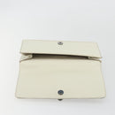 CHANEL Hand Bag Leather White Silver CC Auth bs36301A-18
