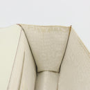 CHANEL Hand Bag Leather White Silver CC Auth bs36301A-21