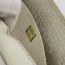 CHANEL Hand Bag Leather White Silver CC Auth bs36301A-24
