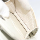 CHANEL Hand Bag Leather White Silver CC Auth bs36301A-25