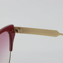 GUCCI Sunglasses Metal Red Gold Auth bs36303V-10