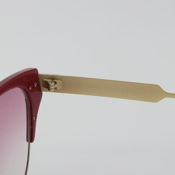 GUCCI Sunglasses Metal Red Gold Auth bs36303V