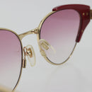 GUCCI Sunglasses Metal Red Gold Auth bs36303V-11