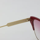 GUCCI Sunglasses Metal Red Gold Auth bs36303V-12