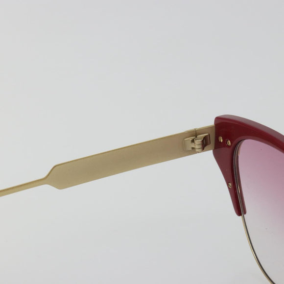 GUCCI Sunglasses Metal Red Gold Auth bs36303V