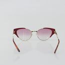 GUCCI Sunglasses Metal Red Gold Auth bs36303V-3