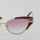 GUCCI Sunglasses Metal Red Gold Auth bs36303V-7