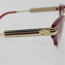 GUCCI Sunglasses Metal Red Gold Auth bs36303V-8