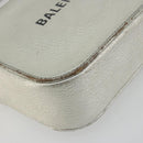 BALENCIAGA Camera Bag XS Every Day Bag Leather Silver 552372 Auth bs36305-16