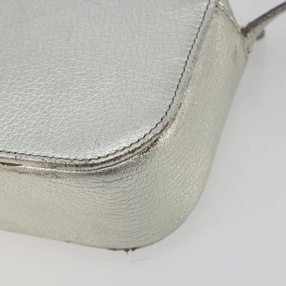 BALENCIAGA Camera Bag XS Every Day Bag Leather Silver 552372 Auth bs36305