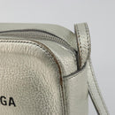 BALENCIAGA Camera Bag XS Every Day Bag Leather Silver 552372 Auth bs36305-10
