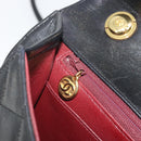 CHANEL Matelasse Chain Shoulder Bag Lamb Skin Black Gold CC Auth bs36306V-21