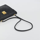 CHANEL Matelasse Chain Shoulder Bag Lamb Skin Black Gold CC Auth bs36306V-7