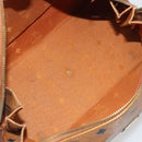 MCM Vicetos Logogram Hand Bag PVC Leather Brown Gold Auth bs36307-11
