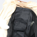 Salvatore Ferragamo Hand Bag Canvas Beige Silver Auth bs36308A-19