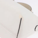 FENDI Shoulder Bag Leather White Silver Auth bs36311A-14