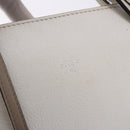 FENDI Shoulder Bag Leather White Silver Auth bs36311A-17