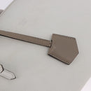 FENDI Shoulder Bag Leather White Silver Auth bs36311A-19