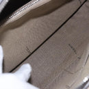 FENDI Shoulder Bag Leather White Silver Auth bs36311A-24