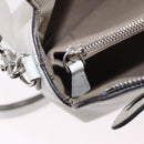 FENDI Shoulder Bag Leather White Silver Auth bs36311A-27