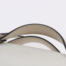 FENDI Shoulder Bag Leather White Silver Auth bs36311A-9