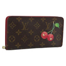 LOUIS VUITTON Monogram Cherry Porte Monnaie Zip Wallet M95006 LV Auth bs36316A-1