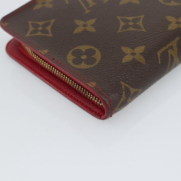 LOUIS VUITTON Monogram Cherry Porte Monnaie Zip Wallet M95006 LV Auth bs36316A