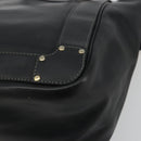 Chloe Eden Tote Bag Leather Black Gold Auth bs36317-14