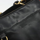 Chloe Eden Tote Bag Leather Black Gold Auth bs36317-16