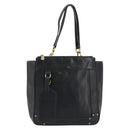Chloe Eden Tote Bag Leather Black Gold Auth bs36317-2