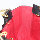 Chloe Eden Tote Bag Leather Black Gold Auth bs36317-21