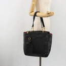 Chloe Eden Tote Bag Leather Black Gold Auth bs36317-25