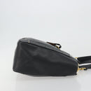 Chloe Eden Tote Bag Leather Black Gold Auth bs36317-4
