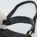 Chloe Eden Tote Bag Leather Black Gold Auth bs36317-9