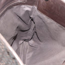 BOTTEGA VENETA INTRECCIATO Shoulder Bag Leather Brown Silver Auth bs36318-16