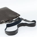 BOTTEGA VENETA INTRECCIATO Shoulder Bag Leather Brown Silver Auth bs36318-7