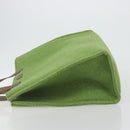 FENDI Tote Bag Wool Green Auth bs36321A-4