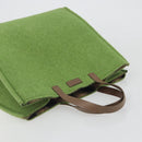 FENDI Tote Bag Wool Green Auth bs36321A-6