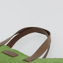 FENDI Tote Bag Wool Green Auth bs36321A-8